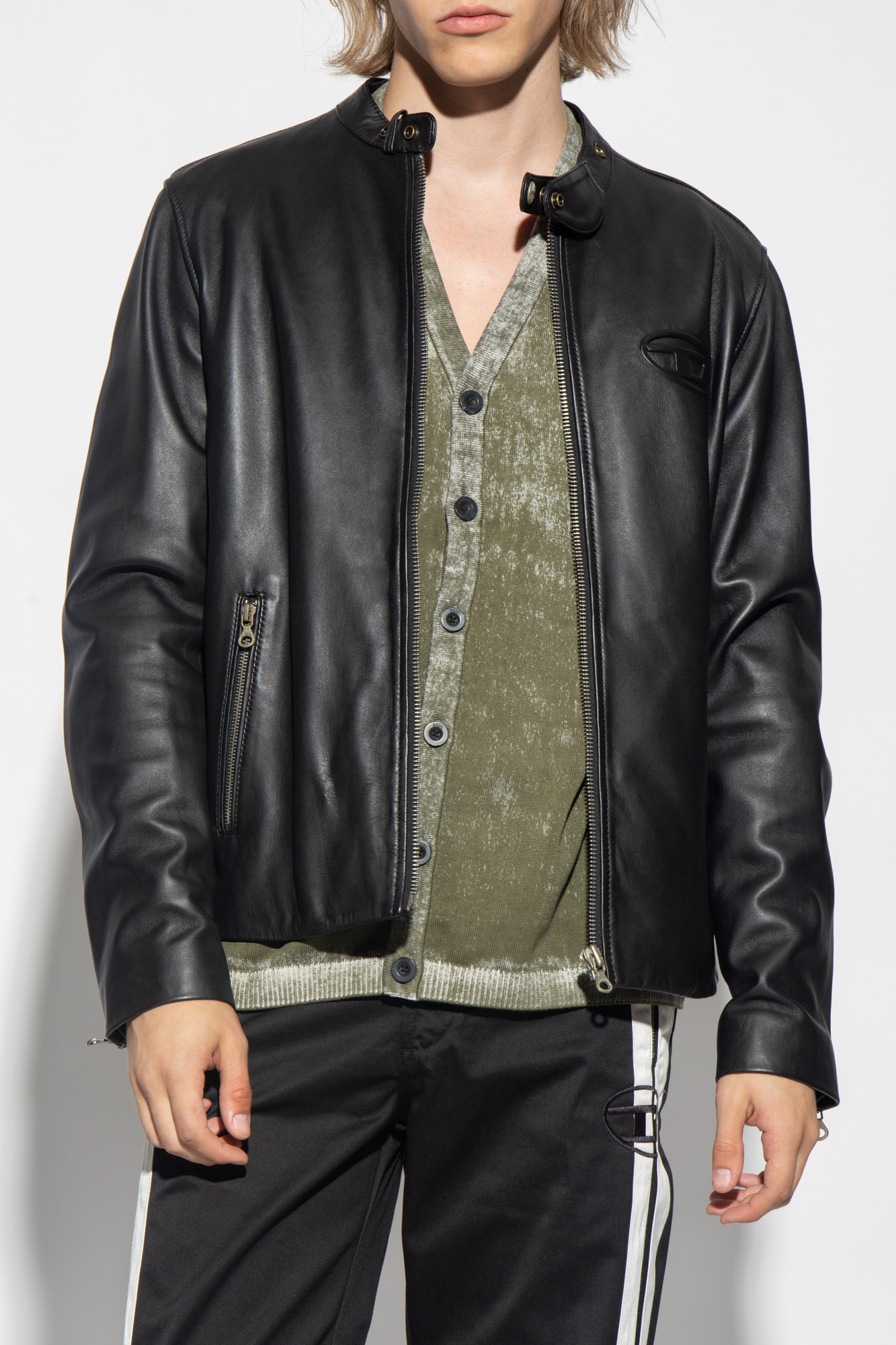 Diesel l shop roshi leather jacket